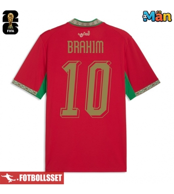 Marocko Brahim Diaz #10 Hemmatröja VM 2026 Kortärmad